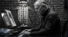 Jens Marnowsky am Klavier